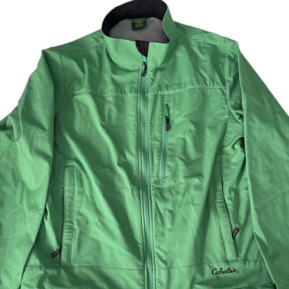 Cabela's Kiowa Creek Full Zip Grass Green Outerwear Rain Jacket Women's Size L - Picture 1 of 16